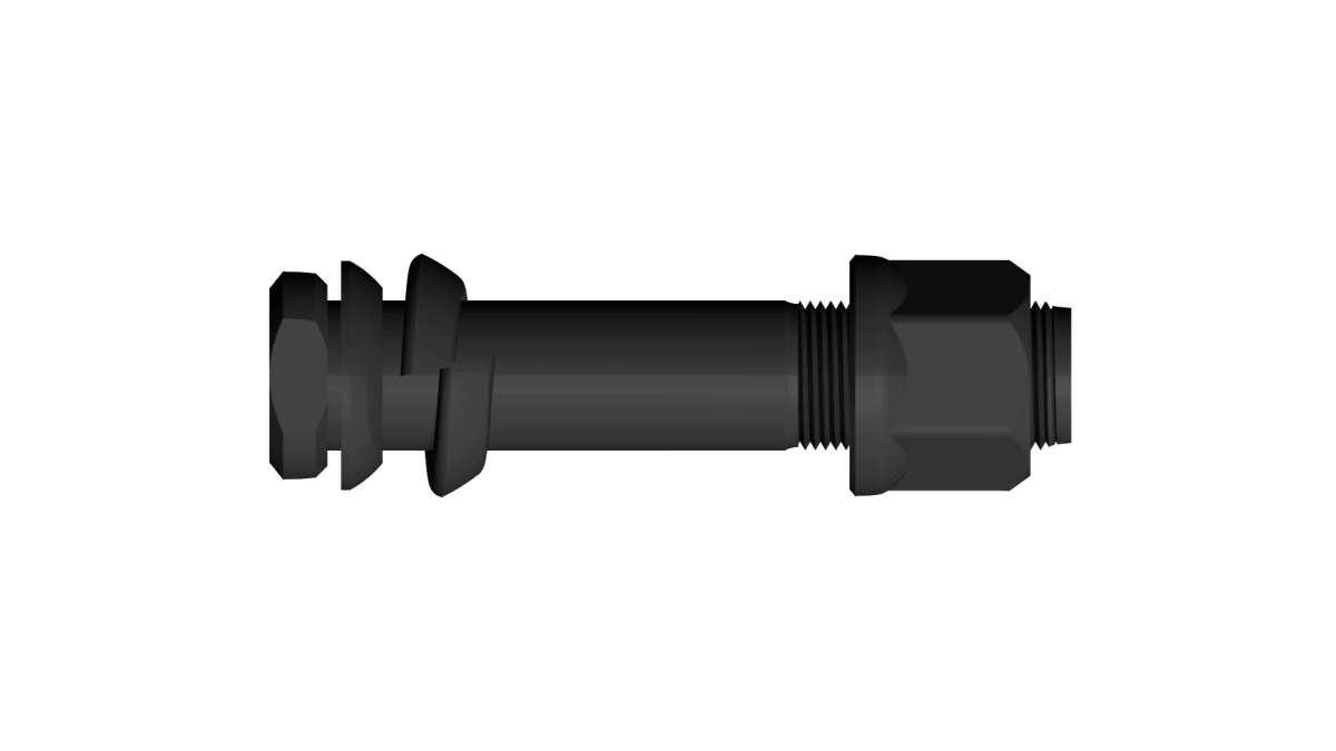 BULON RUEDA TRAS 1633/1938 22X110 C/AR. CONICA, GROWER Y TUERCA LLAVE 30MM