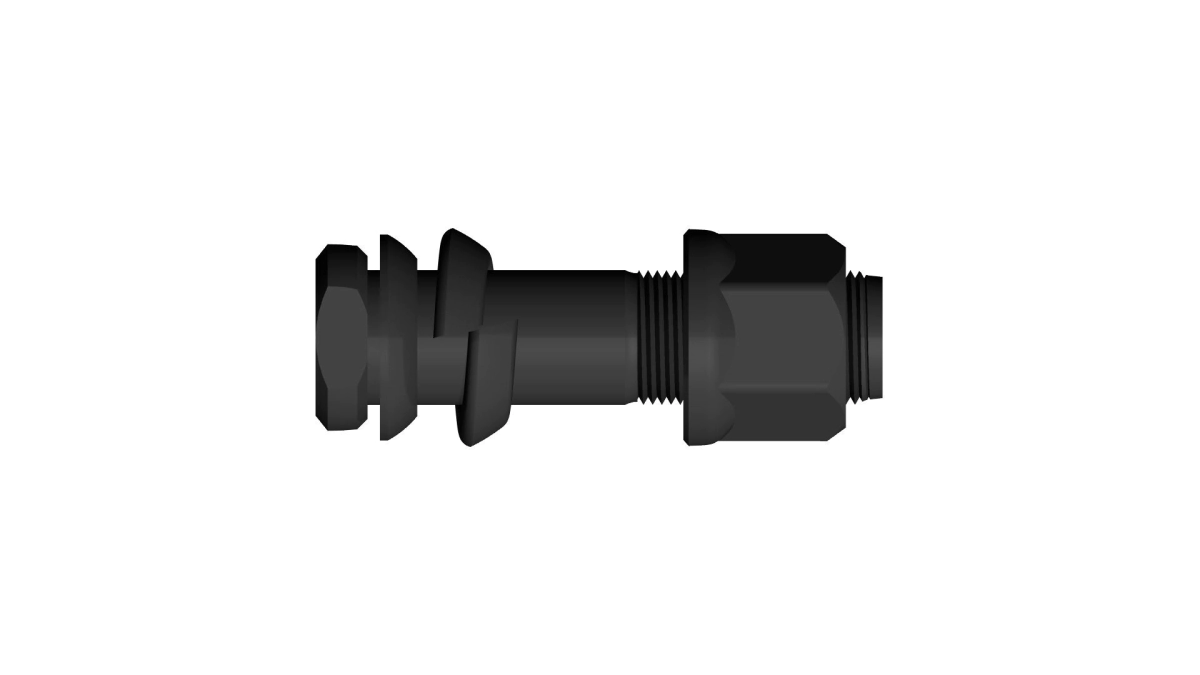 BULON RUEDA TRAS 1518/1521 22X85 C/AR. CONICA, GROWER Y TUERCA LLAVE 30MM