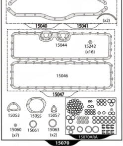 JUEGO JUNTAS MOTOR 1518 HIBRIDO S/TAPA