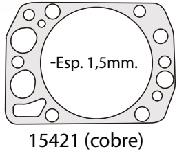 JUNTA TAPA CILINDRO 447-449 COBRE