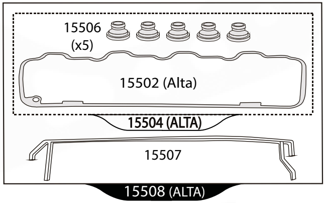 JUNTA TAPA VALVULA OM 904